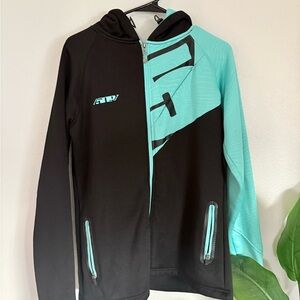 509 powersports Teal and Black Outdoor Jacket - Hooded Shell